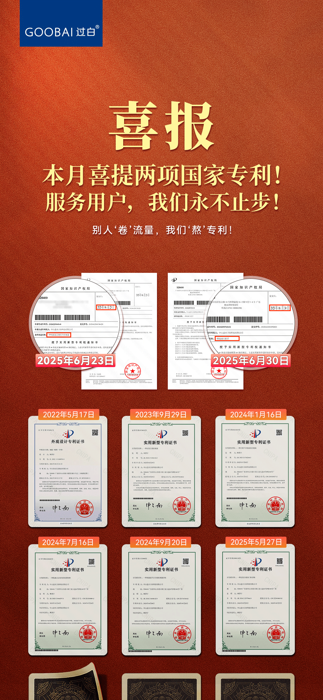 又喜提两项国家专利